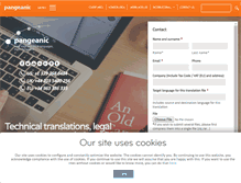 Tablet Screenshot of pangeanic.com